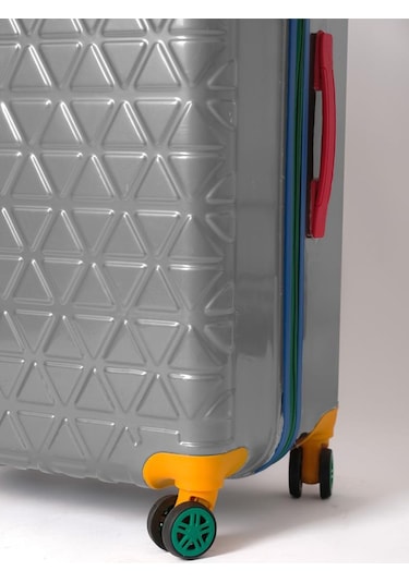 Kabin Boy %100 Polikarbon Valiz 4x2 Teker Gri 1089 Gri