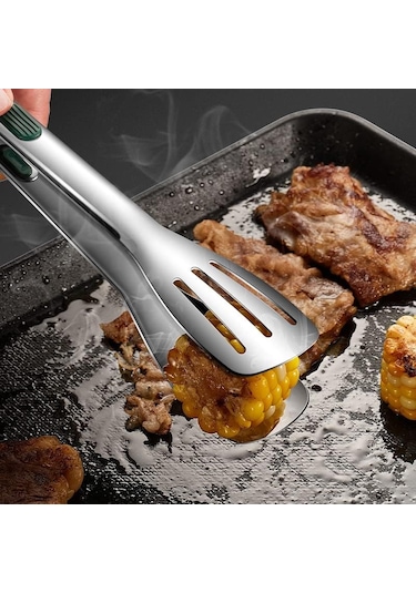 3 Parçalı Izgara Maşası Izgara Pişirme Aleti Mutfak Eşyası B