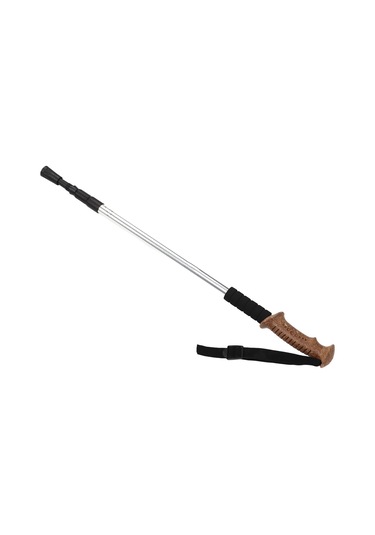 Dağcılık İçin Süper Hafif Ergonomik Teleskopik Yürüyüş Bastonu 3 Bölüm Yüksek Mukavemetli Kaymaz Gümüş Çok Renkli