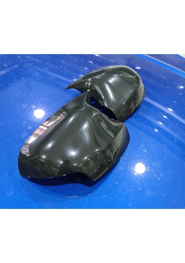 Renault Symbol Yarasa Batman Ayna Kapak - Piano Black - Sinyalli Ay