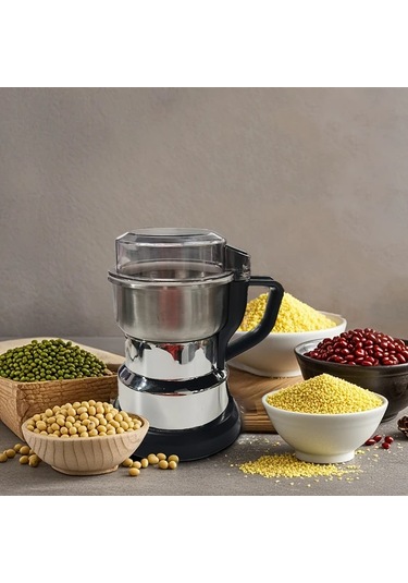 Motion003 220v Avrupa Standartlı Elektrikli Öğütücü Simli Ev Tipi Çok Amaçlı Tahıl Değirmeni Ultra İnce Kahve Çekirdeği Öğütücü Baharat Ve Kuruyemişler İçin Küçük Kırıcı Simli
