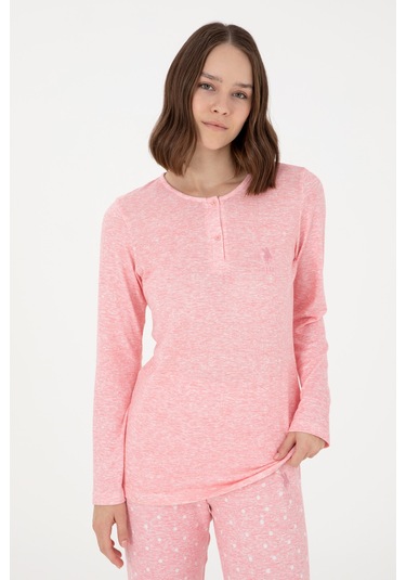 U.s. Polo Assn. Kadın Pembe Pijama Takım 50302755-vr041 Pembe