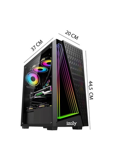 Izoly ST999384 i5-4570 16 GB 512 GB SSD RX580 8 GB Free Dos Masaüstü Oyuncu Bilgisayarı