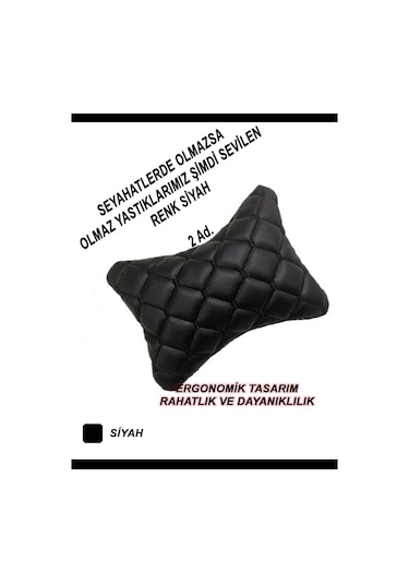 Fiat Egea Oto Koltuk Boyun Yastığı Siyah