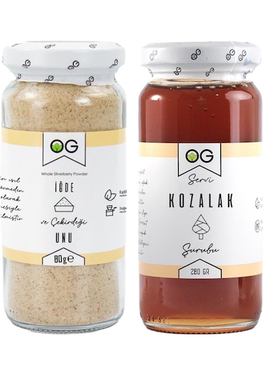 Og natural Kozalak Şurubu Ve Iğde Çekirdeği Unu