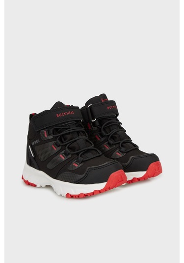 Buckhead Unisex Çocuk Bot Buck3005 Siyah-kırmızı Siyah-kırmızı