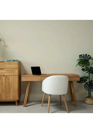 Nordic Basic Model Masif Ahşap Çalışma Masası Ceviz