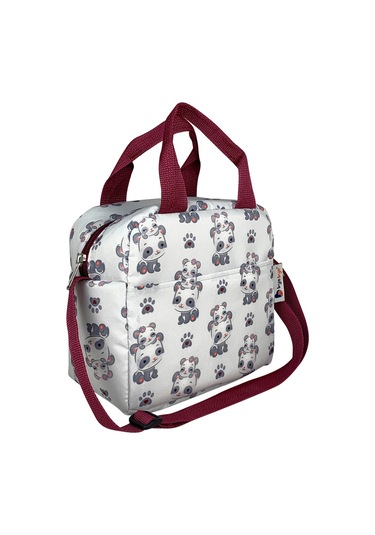 Stylo Bye Bye Lunch Omuz Askılı Beslenme Çantası Ve Termos Yemek Taşıma Çantası Bordo Bordo