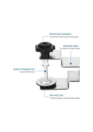 Yunboo Üç Kullanimli Uzun Eğri G-simsekli Paslanmaz Çelik Dolap Panel Sabitleyici Klip - Kayma Önleyici Paspaslı Ve Yüzey Korumalı 152g Diğer