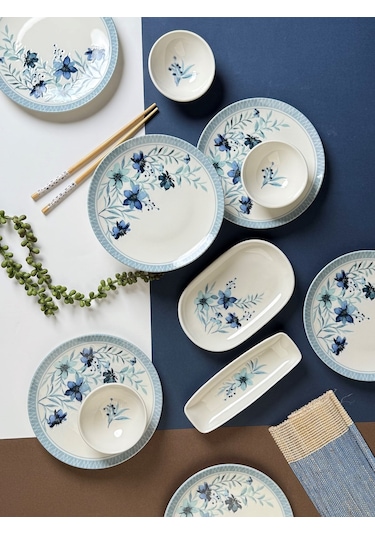 Tabak Evi Azur Kahvaltı Takımı 6 Kişilik 14 Parça Tvl14khprs1156 Çok Renkli