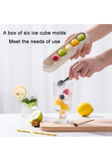 Ev Yapımı Hızlı Dondurulmuş Buz Küpü Depolama Silikon Kalıp Yellow Green Gri