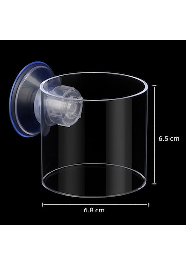 Sones Akrilik Şeffaf Besleme Halkası Balık Tankı Besleyici Yüzer Sabit Balık Besleyici, Özellikler: Küçük Silindir