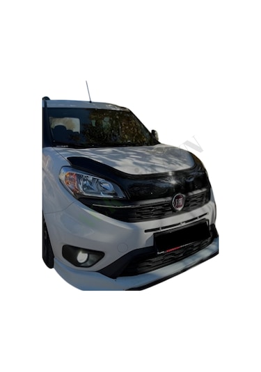 Fiat Doblo 2015-2022 Araca Özel Kaput Rüzgarlığı A+ Pianoblack 4mm Kalın