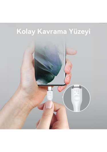 Voltme C2026 Powerlink Moss 60w Type-c Şarj Kablosu 1.8m 3a- Beyaz