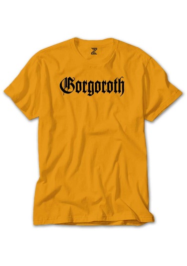 Gorgoroth Text Logo Sarı Tişört Sarı