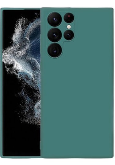 Nihcase Samsung Uyumlu Galaxy S22 Ultra Kılıf Mara İçi Kadife Süet Lansman