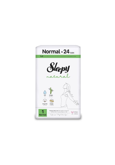 Sleepy Natural Ultra Hassas Hijyenik Ped Normal - 24 Adet Ped