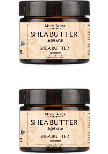 Minia Bahçe Soğuk Sıkım Shea Butter Karite Yağı %100 Doğal & Saf 2 x 50 ML