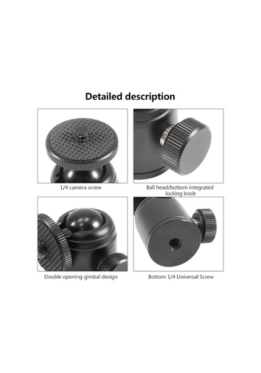 Sones Bexın K18a Mini 360 Derece Dönebilen Panoramik Metal Küresel Kafa