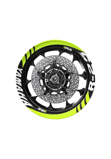 Yamaha R25 Geniş Jant Şeridi Florasan Sarı