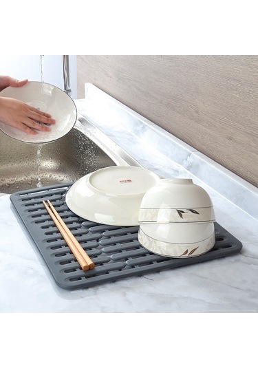 Wondernest Yalıtım Silikon Paspası, Paspası, Oyuklu Lichen Isı Gri Boşaltma Bb Gri