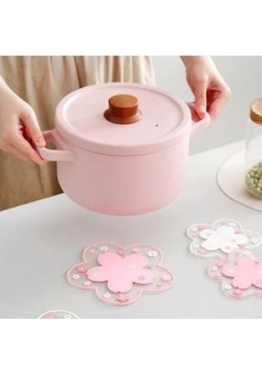 Kapamarka Yanmaz Kaydırmaz Japon Kiraz Çiçeği Altlık 3 Parça