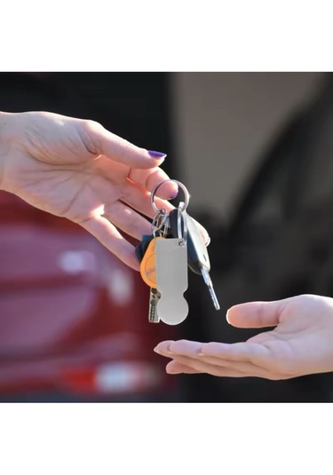 Gümüş Metal Jeton Anahtarlık