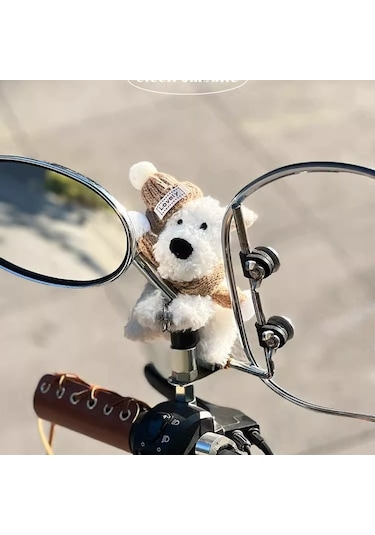 Geeksen Küçük Boy West Highland Terrier Desenli Manyetik Araç Dekorasyonu - Motosiklet, Elektrikli Bisiklet İçin Çekici Ve Kolay Kurulum Aksesuarı