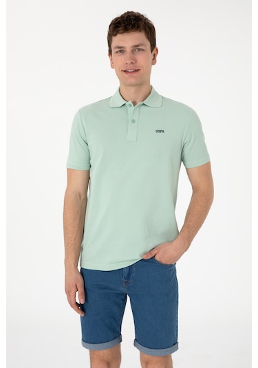 U.S. Polo Assn. Erkek Regular Fit Polo Yaka Su Yeşili Basic Tişört 50306007-VR048 U.S. Polo Assn. Erkek Regular Fit Polo Yaka Su Yeşili Basic Tişört 50306007-VR048