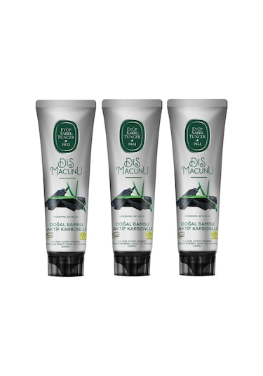 Eyüp Sabri Tuncer Doğal Bambu Aktif Karbonlu Diş Macunu 3 x 90 ML