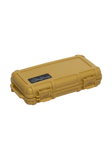 Cigar Caddy 5 Tan Travel Humidor Puro Kutusu