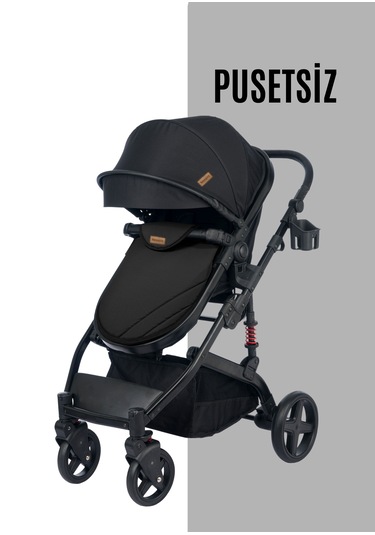 Truva Travel Sistem Bebek Arabası Pusetsiz Siyah
