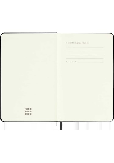 Moleskine Sert Kapak Çizgisiz Defter Cep Boy 9x14 Cm 192 Sayfa Si