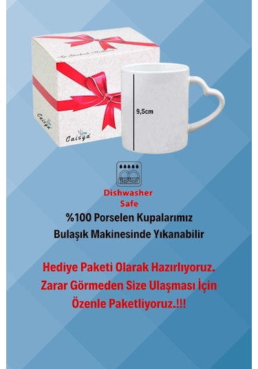 Basketboll Temalı Basket Sever Kalpli Kulp Kupa Bardak Çay Kahve Fincanı-7 Beyaz