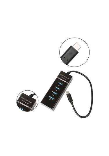 Gabble Gab-upt430 4 Port Type-c Usb 3.0 Çoklayıcı
