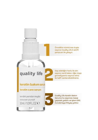 Quality Life Yoğun Keratin Bakımı Serumu Keratin 30 ML