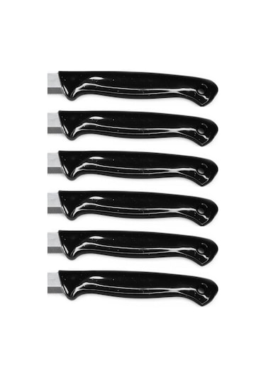 Solingen Simli Delikli Siyah 6 Lı Meyve Bıçağı Seti 153-99-1521