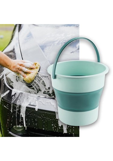 Suntek Katlanabilir Kova Yeşil 10 L Yeşil