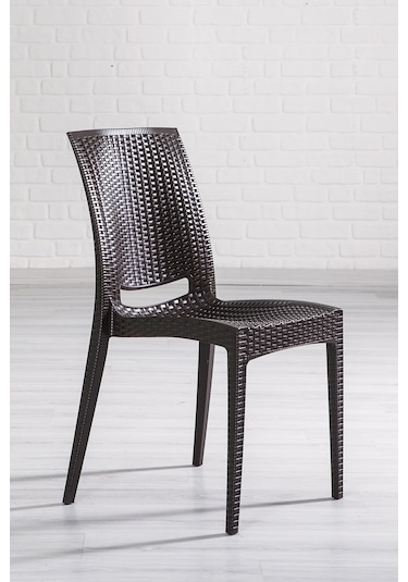 Kahverengi Rattan Masa Takımı Kahverengi