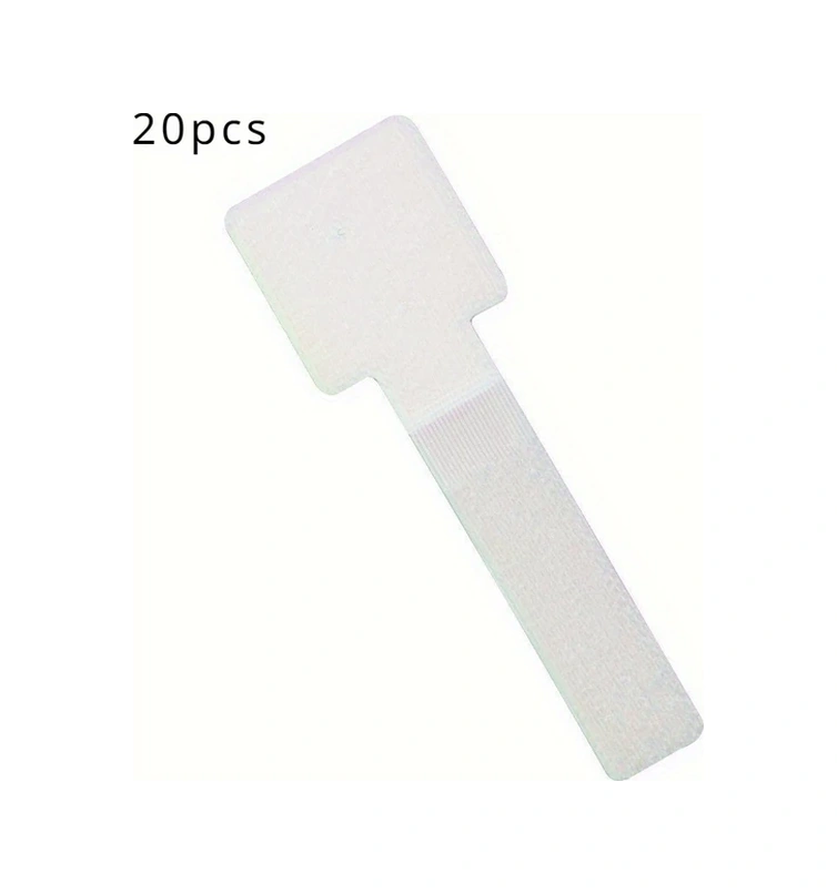 Chuangyinshop 20 Parça Kendinden Yapışkanlı Nylon Cırt Cırt Bağ Kablosu Düzenleyici Şerit Beyaz