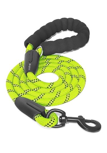 Çizgili Halat Köpek Gezdirme Tasması Sarı 1,0 Mm Sarı