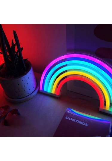 Mufunye Halloween Renkli Led Neon Işığı - Usb Ve 3xaa Pil Çift Besleme - Sürekli Aydınlatma Modu Beyaz