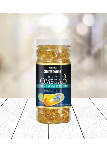 Aksu Vital Shiffa Home Omega 3 Balık Yağı 1000 MG 100 Kapsül