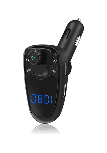 M1 Araba Bluetooth Mp3 Büyük Ekran Çift Usb Bağlantı Noktası Şarj Araba Fm Verici Araba Bluetooth Hands-free