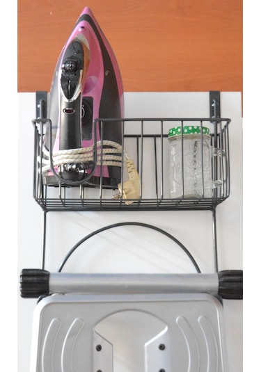 Filamento Siyah Kapı Arkası Ütü Ve Ütü Masası Askısı Ütü Düzenleyici Raf