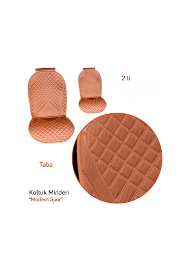 Carub Koltuk Minderi Modern Spor Taba 2 Li Br4818106