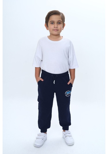 Toontoy Erkek Çocuk Concept Baskılı Eşofman Alt Lacivert