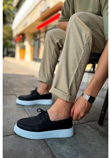 Ch419 - Cbt Torrini Erkek Ayakkabı Sıyah Çok Renkli