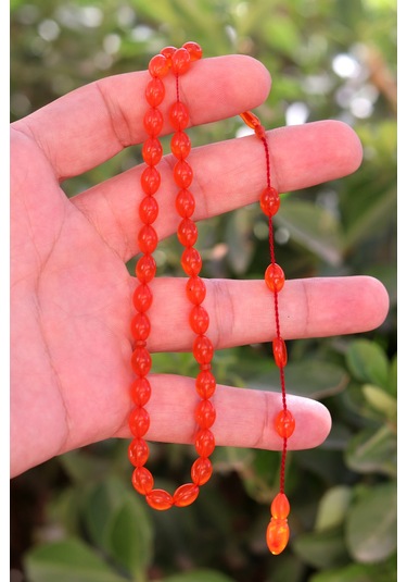 Hareli Turuncu Arpa Kesim Özel Sistem Ateş Kehribar Tesbih 201024763