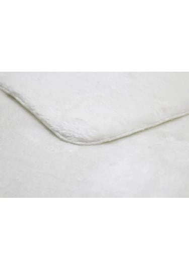 Yolluk Beyaz Kaymaz Taban Peluş Oval